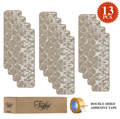 Beige Stair Rugs (Set of 13)