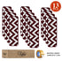 Red & White Wavy Indoor Carpet Stair Treads (Set of 13)