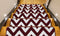 Red & White Wavy Indoor Carpet Stair Treads (Set of 13)