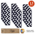 Navy Blue & White Wavy Carpet Stair Treads (Set of 13)