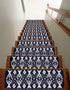 Navy Blue Indoor Carpet Stair Rugs (Set of 13)