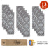 Gray & White Indoor Carpet Stair Rugs (Set of 13)