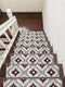 Grey & Red Carpet Stair Runners (Set of 13)