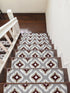 Grey & Red Carpet Stair Runners (Set of 13)
