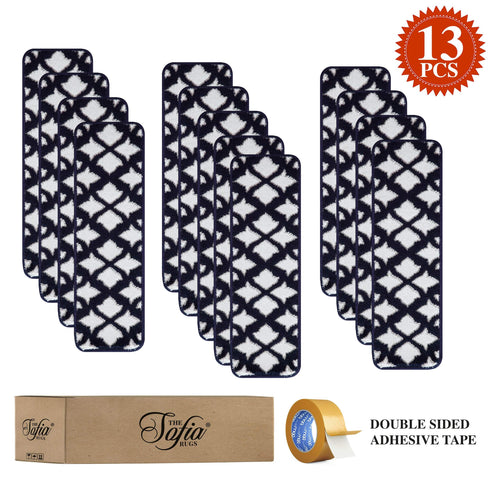 Blue Diamonds Carpet Stair Covers (Pack of 13)