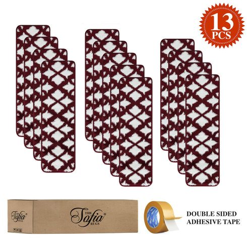 Red Carpet Stair Treads Low Pile (Set of 13)