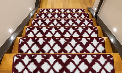 Red Carpet Stair Treads Low Pile (Set of 13)