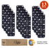 Navy Blue Modern Carpet Stair Runners (Set of 13)
