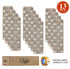 Beige & White Modern Stair Treads (Set of 13)