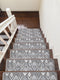 Gray Aztec Themed Indoor Stair Treads (Pack of 13)