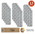 Gray Geometric Stair Treads (Pack of 13)