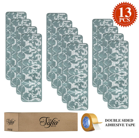 Staircase Step Treads Teal Indoor (Set of 13)