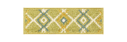 Green Aura - Deep Pile Shag Carpet Stair Treads with Double Sided Tape