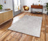 Water Aura Cream Beige Modern Wavy Area Rug