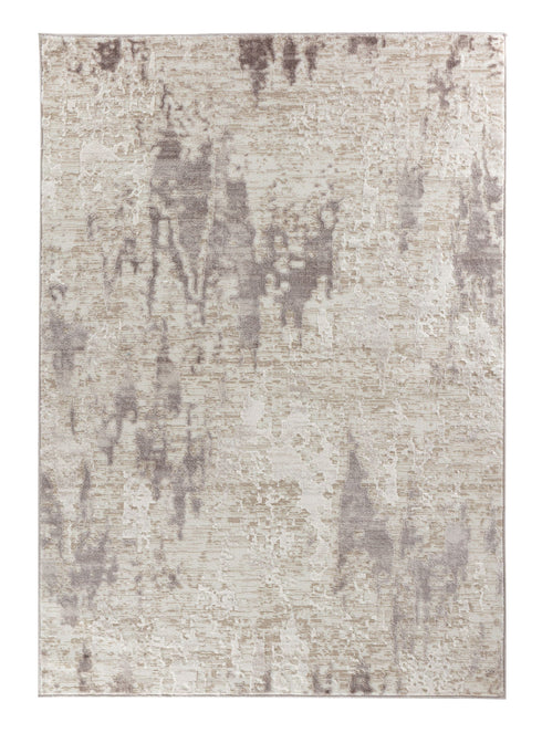 2' x 3' Water Aura Cream Beige Modern Wavy Area Rug