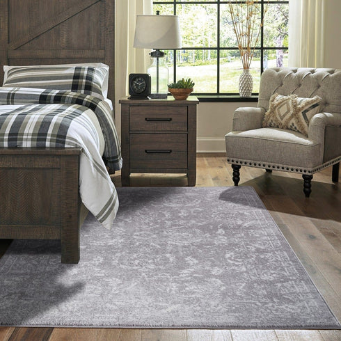 5' X 7' Atlantis Grey Transitional Area Rug