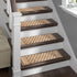 Light Polkadot - Deep Pile Shag Stair Rugs