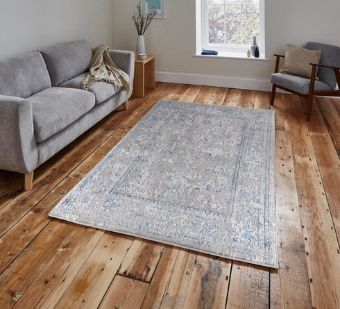 9' x 12' Anatolia's Tomb Blue & Gray Oriental Area Rug