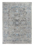 Light Grey & Blue Farmhouse Area Rug