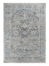 5' x 7' Light Grey & Blue Farmhouse Area Rug