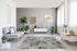 4' x 6' Water Aura Gray Modern Wavy Low Pile Area Rug