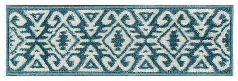 Aztec Blue Low Pile Indoor Stair Treads (Set of 13 Pack)