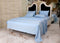 Signature 100% Cotton Sheets - 4 Piece - Sheet & Pillowcase Sets - Light Blue Sheets - Queen Bed Set - Hotel Luxury - Organic Cotton Sheets - Cooling Sheets - Extra Soft - Deep Pocket Queen Sheets