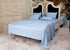 Signature 100% Cotton Sheets - 4 Piece - Sheet & Pillowcase Sets - Light Blue Sheets - Queen Bed Set - Hotel Luxury - Organic Cotton Sheets - Cooling Sheets - Extra Soft - Deep Pocket Queen Sheets