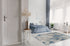 9' x 12' Water Aura Blue & Gray Modern Low Pile Area Rug