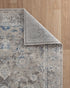Light Grey & Blue Farmhouse Area Rug