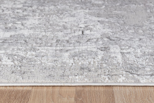 Anatolia's Tomb Gray Low Pile Distressed Area Rug