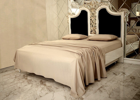 Signature 100% Cotton Sheets - 4 Piece - Sheet & Pillowcase Sets - Beige Bed Sheets - Full Size Cotton Sheets - Hotel Luxury - Organic Cotton Sheets - Cooling Sheets - Full Size Bed Sheets